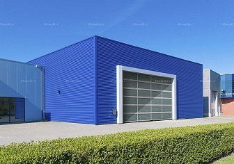Промышленные ворота с панорамным остеклением Doorhan ISD02 (4800х4400)