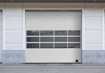 Промышленные ворота с панорамным остеклением Doorhan ISD02 (3800х2000)